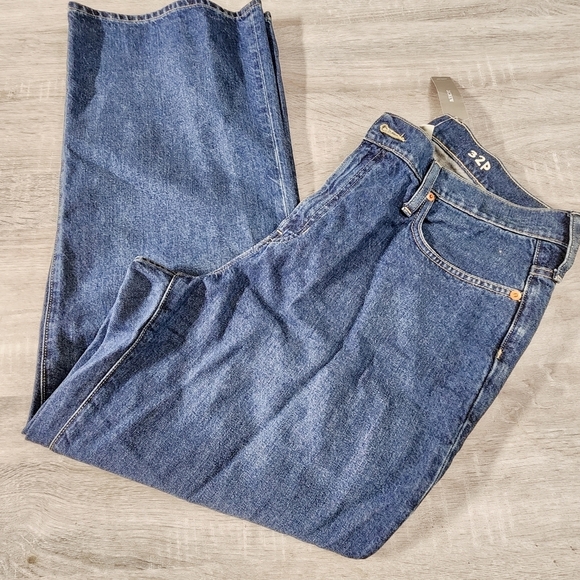 NWT Women J.Crew Petite High-Rise '90s Wide-Leg Jean in Antique Blue Wash Sz P32 - Picture 10 of 10